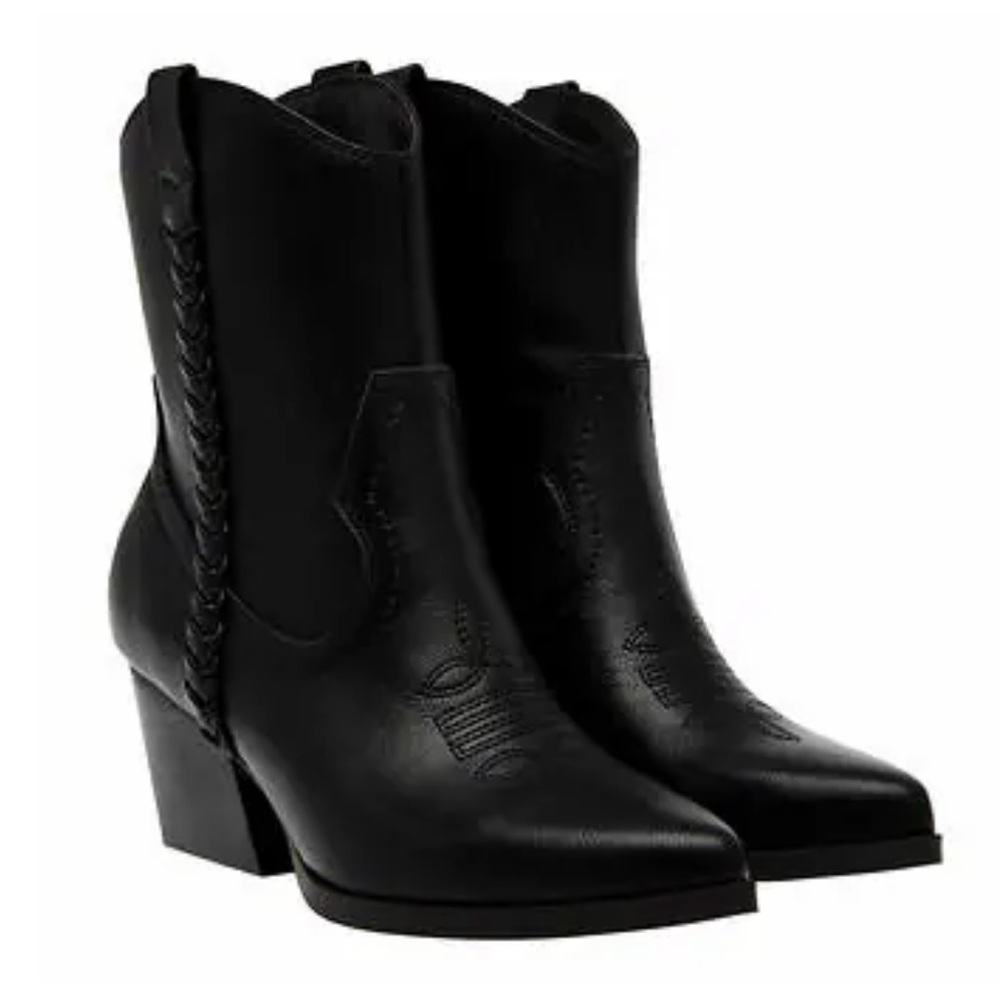 DOLCE VITA WESTERN BOOT - BLACK